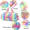 imageBLUBOON Duffle Bag Girls Kids Cute Gym Bag with Shoes Compartment ampamp Wet Separation Waterproof Sports Overnight Travel Bag Dance Bag