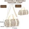 imageBLUBOON Duffle Bag Girls Kids Cute Gym Bag with Shoes Compartment ampamp Wet Separation Waterproof Sports Overnight Travel BagCorduroy Drown Leopard Print