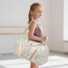 imageBLUBOON Duffle Bag Girls Kids Cute Gym Bag with Shoes Compartment ampamp Wet Separation Waterproof Sports Overnight Travel BagCorduroy Floral 200