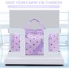 imageBLUBOON Duffle Bag Girls Kids Cute Gym Bag with Shoes Compartment ampamp Wet Separation Waterproof Sports Overnight Travel BagCorduroy Strawberry Purple