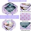 imageBLUBOON Duffle Bag Girls Kids Cute Gym Bag with Shoes Compartment ampamp Wet Separation Waterproof Sports Overnight Travel BagCorduroy Strawberry Purple
