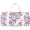 imageBLUBOON Duffle Bag Girls Kids Cute Gym Bag with Shoes Compartment ampamp Wet Separation Waterproof Sports Overnight Travel BagFlower 157 Purple Base