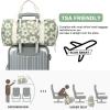 imageBLUBOON Duffle Bag Girls Kids Cute Gym Bag with Shoes Compartment ampamp Wet Separation Waterproof Sports Overnight Travel BagFlower 157 green background