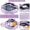 imageBLUBOON Duffle Bag Girls Kids Cute Gym Bag with Shoes Compartment ampamp Wet Separation Waterproof Sports Overnight Travel BagMetallic purple