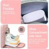 imageBLUBOON Duffle Bag Girls Kids Cute Gym Bag with Shoes Compartment ampamp Wet Separation Waterproof Sports Overnight Travel BagPuff Pink A