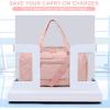 imageBLUBOON Duffle Bag Girls Kids Cute Gym Bag with Shoes Compartment ampamp Wet Separation Waterproof Sports Overnight Travel BagPuff Pink A