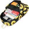 imageBackpack for Teen Girls Womens School Laptop Bookbag Travel Rucksack Sunflower Daypacks Sunflower Black OneSize