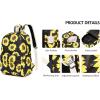 imageBackpack for Teen Girls Womens School Laptop Bookbag Travel Rucksack Sunflower Daypacks Sunflower Black OneSize