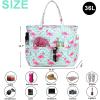 imageBeach Pool Bags Tote for Women Ladies Large Gym Tote Carry On Bag With Wet Compartment for Weekender Travel Waterproof Flamingo Print