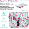 imageBeach Pool Bags Tote for Women Ladies Large Gym Tote Carry On Bag With Wet Compartment for Weekender Travel Waterproof Flamingo Print