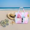 imageBeach Pool Bags Tote for Women Ladies Large Gym Tote Carry On Bag With Wet Compartment for Weekender Travel WaterproofRainbow Pink