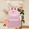 imageBluboon Girls Mini Backpack Womens Small Backpack Purse Teens Cute Casual School BookbagPink White Stripes