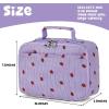 imageBluboon Insulated Lunch Bag for Girls ampamp Boys Corduroy School Lunch Box with Cooler ampamp Organizer Compartments LeakProof Lunch Tote for School Travel Corduroy Strawberries BeigeCorduroy Purple Strawberry