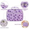 imageBluboon Insulated Lunch Bag for Girls ampamp Boys Corduroy School Lunch Box with Cooler ampamp Organizer Compartments LeakProof Lunch Tote for School Travel Corduroy Strawberries BeigeFlower Purple