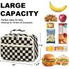imageBluboon Insulated Lunch Bag for Girls ampamp Boys Corduroy School Lunch Box with Cooler ampamp Organizer Compartments LeakProof Lunch Tote for School Travel Corduroy Strawberries BeigeCorduroy Black White