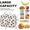 imageBluboon Insulated Lunch Bag for Girls ampamp Boys Corduroy School Lunch Box with Cooler ampamp Organizer Compartments LeakProof Lunch Tote for School Travel Corduroy Strawberries BeigeCorduroy Beige Floral