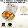 imageBluboon Kids Girls Lunch Bag Insulated Lunch Box for school Corduroy Lunch Cooler Organizer School Kids Lunch ToteGreen Floral 95