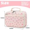 imageBluboon Kids Girls Lunch Bag Insulated Lunch Box for school Corduroy Lunch Cooler Organizer School Kids Lunch TotePink 212
