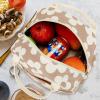 imageBluboon Lunch Box for Women Cute Lunch Bag Reusable Insulated Lunch Bags Large Capacity Lunchbox Cooler for Work Picnic or TravelBeige flower brown base