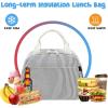 imageBluboon Lunch Box for Women Cute Lunch Bag Reusable Insulated Lunch Bags Large Capacity Lunchbox Cooler for Work Picnic or TravelBlack White Vertical Stripes