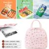imageBluboon Lunch Box for Women Cute Lunch Bag Reusable Insulated Lunch Bags Large Capacity Lunchbox Cooler for Work Picnic or TravelBow Floral Pink 212