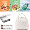 imageBluboon Lunch Box for Women Cute Lunch Bag Reusable Insulated Lunch Bags Large Capacity Lunchbox Cooler for Work Picnic or TravelPink Bow  6