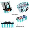 imageBluboon Mesh Beach Tote Bag with Cooler Compartment Insulated Detachable Picnic Bag with Zipper and Pocket Pool Bag for WomenA Turquoise