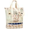 imageBluboon Mesh Beach Tote Bag with Cooler Compartment Insulated Detachable Picnic Bag with Zipper and Pocket Pool Bag for WomenAbig Flower 157