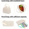 imageBluboon School Backpack Teens Girls Boys Kids School Book Bags with Lunch Box Pencil BagCorduroy Black Floret 154 a