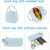 imageBluboon School Backpack Teens Girls Boys Kids School Book Bags with Lunch Box Pencil BagCorduroy Jansport Blue