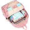 imageBluboon School Backpack Teens Girls Boys Kids School Book Bags with Lunch Box Pencil BagCorduroypink
