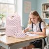 imageBluboon School Backpack Teens Girls Boys Kids School Book Bags with Lunch Box Pencil BagPink Checked3