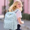 imageBluboon School Backpack Teens Girls Boys Kids School Book Bags with Lunch Box Pencil BagWhite Little Flower 95