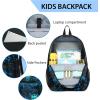 imageBluboon School Backpack for Boys Teens Bookbag Travel Daypack Kids Girls Lunch Bag Pencil CaseGraffiti Blue