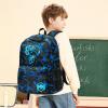 imageBluboon School Backpack for Boys Teens Bookbag Travel Daypack Kids Girls Lunch Bag Pencil CaseGraffiti Blue