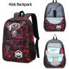 imageBluboon School Backpack for Boys Teens Bookbag Travel Daypack Kids Girls Lunch Bag Pencil CaseGraffiti Red