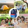 imageBluboon School Backpack for Boys Teens Bookbag Travel Daypack Kids Girls Lunch Bag Pencil CaseNavy and Blue