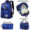 imageBluboon School Backpack for Boys Teens Bookbag Travel Daypack Kids Girls Lunch Bag Pencil CaseStarry skyblue