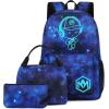 imageBluboon School Backpack for Boys Teens Bookbag Travel Daypack Kids Girls Lunch Bag Pencil CaseStarry skyblue