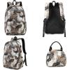 imageBluboon Teen Girls School Backpack Kids Bookbag Set with Lunch Box Pencil Case Travel Laptop Backpack Casual Daypacks Marble PinkBlueMarble Black