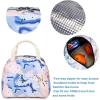 imageBluboon Teen Girls School Backpack Kids Bookbag Set with Lunch Box Pencil Case Travel Laptop Backpack Casual Daypacks Marble PinkBlueOrange  9562