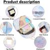 imageBluboon Teen Girls School Backpack Kids Bookbag Set with Lunch Box Pencil Case Travel Laptop Backpack Casual Daypacks Marble PinkBluePink Blue Purple Gold Marble 99