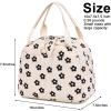 imageBluboon Teens Backpack Set Girls School Backpack Lunch Box Pencil Bags Student Bookbags 3 in 1Black Flower Beige