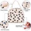 imageBluboon Teens Backpack Set Girls School Backpack Lunch Box Pencil Bags Student Bookbags 3 in 1Black Flower Beige