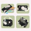 imageBluboon Teens Backpack Set Girls School Backpack Lunch Box Pencil Bags Student Bookbags 3 in 1E0066 Black
