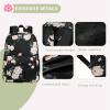 imageBluboon Teens Backpack Set Girls School Backpack Lunch Box Pencil Bags Student Bookbags 3 in 1E0066 Black