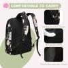 imageBluboon Teens Backpack Set Girls School Backpack Lunch Box Pencil Bags Student Bookbags 3 in 1E0066 Black