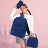 imageBluboon Teens Backpack Set Girls School Backpack Lunch Box Pencil Bags Student Bookbags 3 in 1Navy Blue3