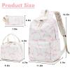 imageBluboon Teens Backpack Set Girls School Backpack Lunch Box Pencil Bags Student Bookbags 3 in 1Pink Bow Tie 16