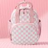 imageBluboon Toddler Backpack for Girls Boys 24 Cute 12quot Preschool Kindergarten Backpacks Kids Daycare Bags School TravelPink White Checkered